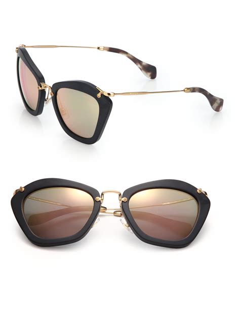 miu miu cat eye sunglasses replica|MIU MIU .